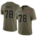 Custom #78 Olive TB Football Shirt Top