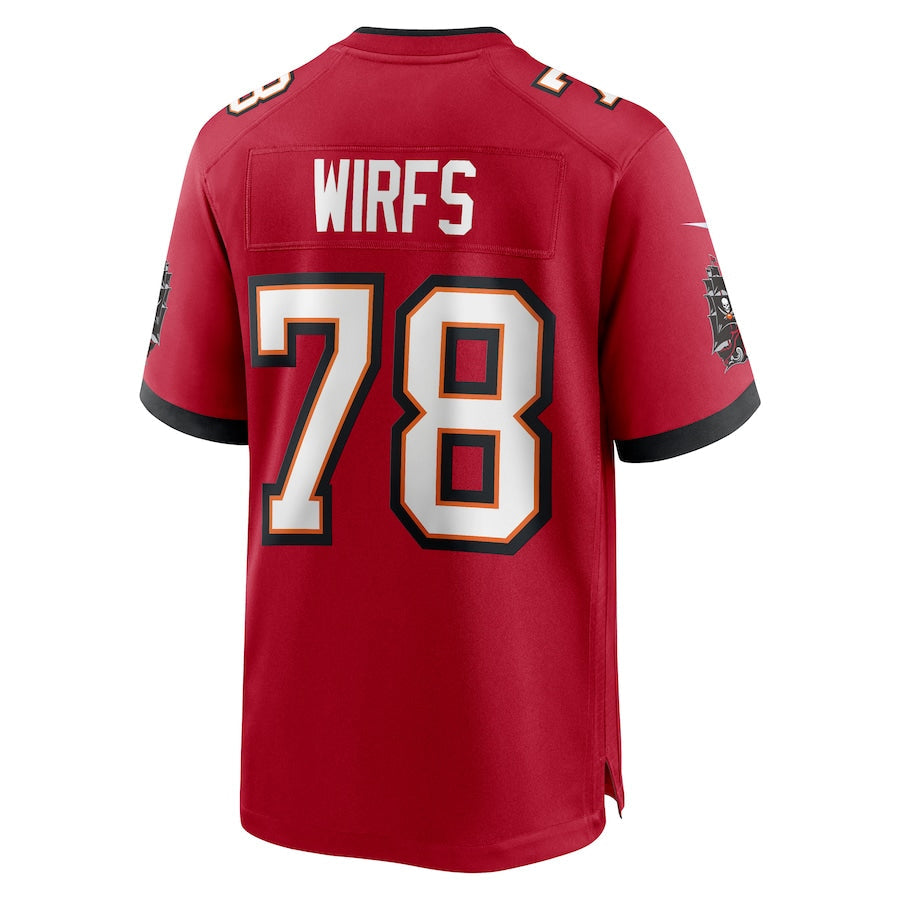 Custom #78 Red TB Football Shirt Top