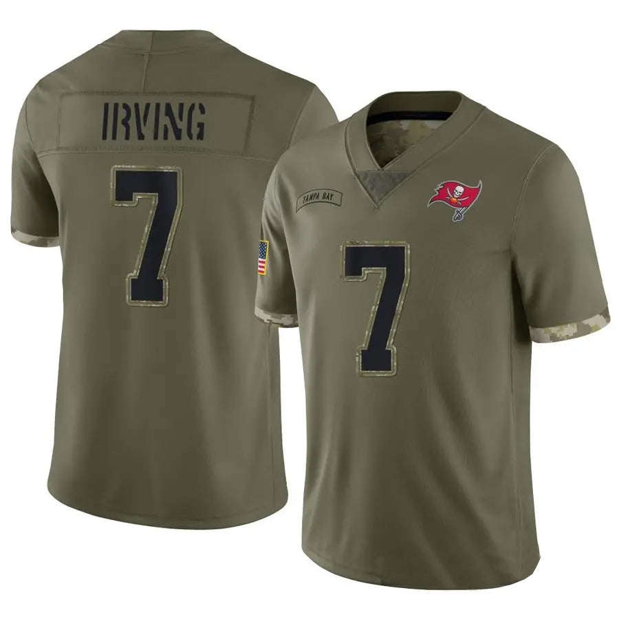Custom #7 Olive TB Football Shirt Top