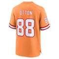 Custom #88 Orange Throwback TB Football Shirt Top