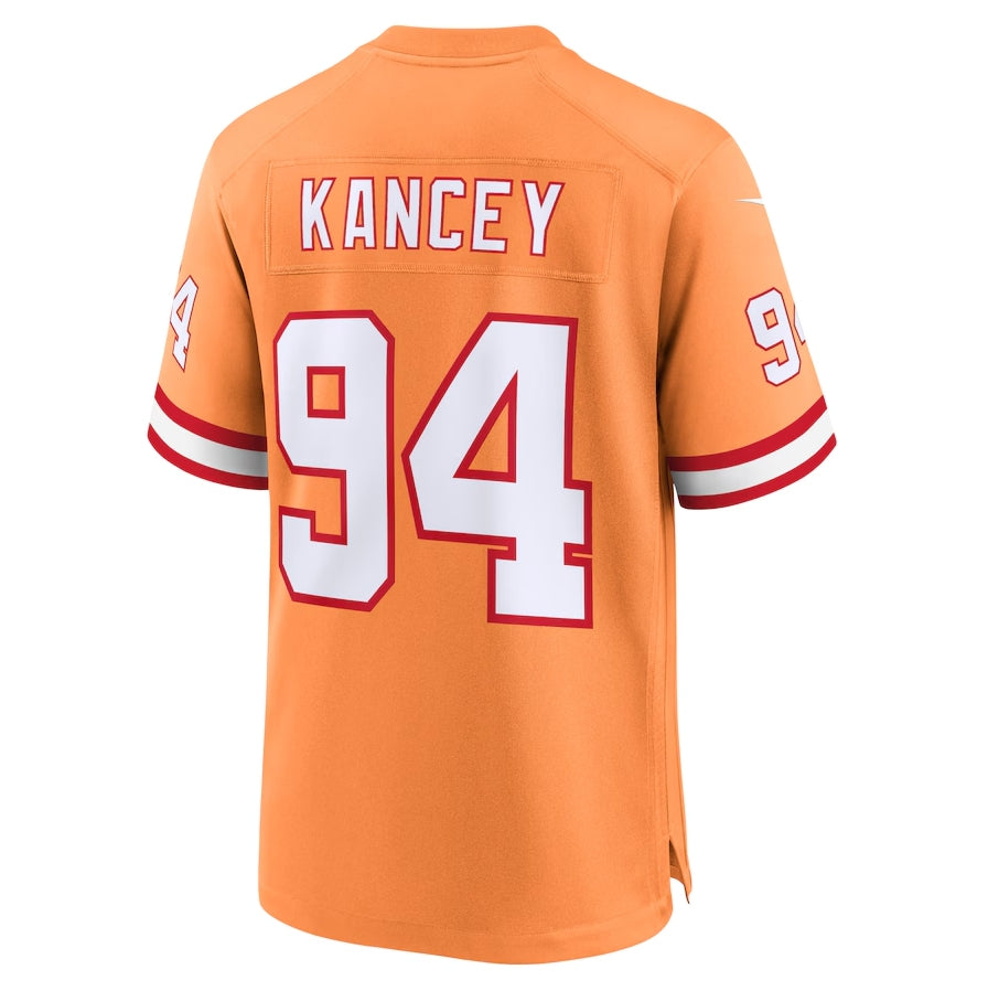 Custom #94 Orange TB Football Shirt Top