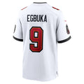 Custom #9 White TB Football Shirt Top