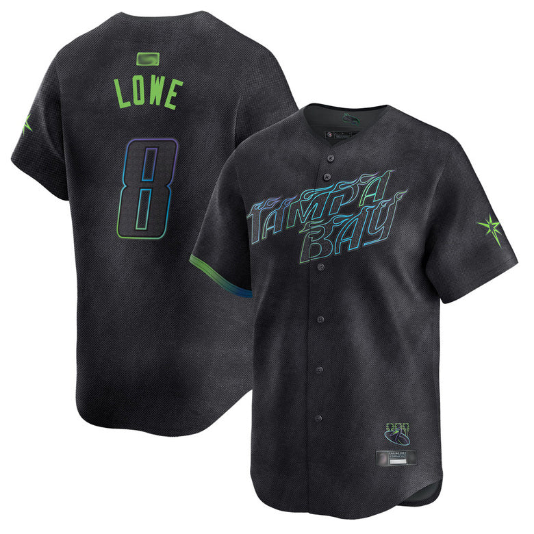Custom #8 City Connect TB Baseball Shirt Top