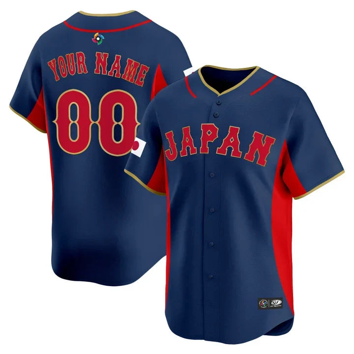 Custom Japan Baseball 2026 World Baseball Classic Home Stadium Jersey - Navy
