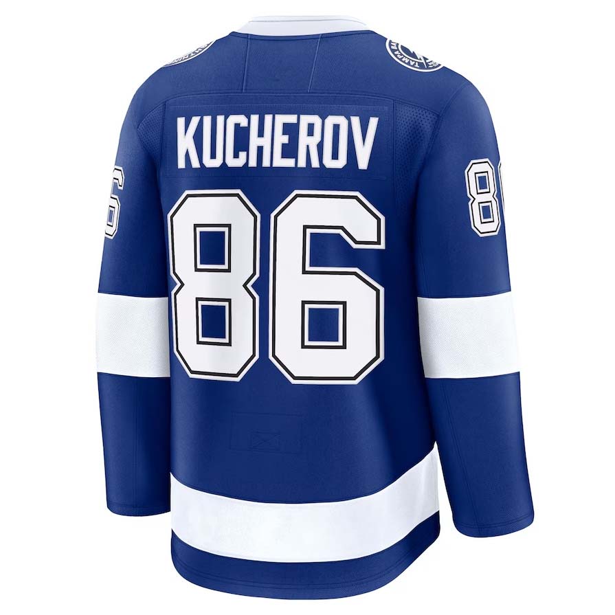 Custom #86 Blue TB Hockey Shirt Top
