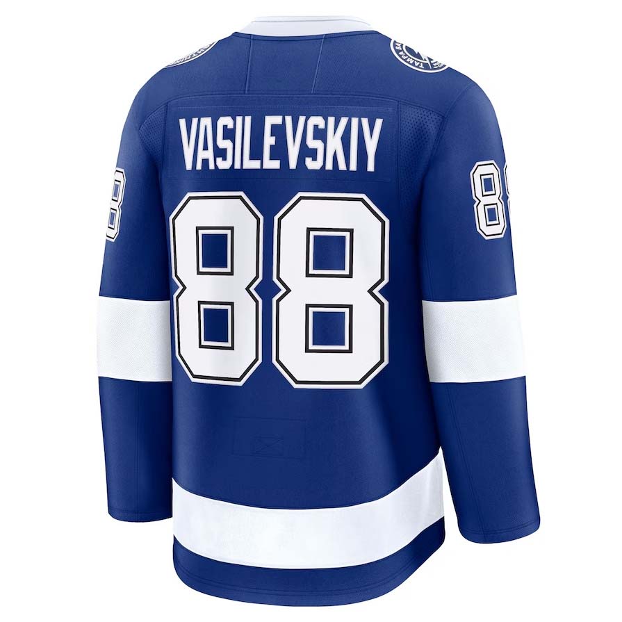 Custom #88 Blue TB Hockey Shirt Top