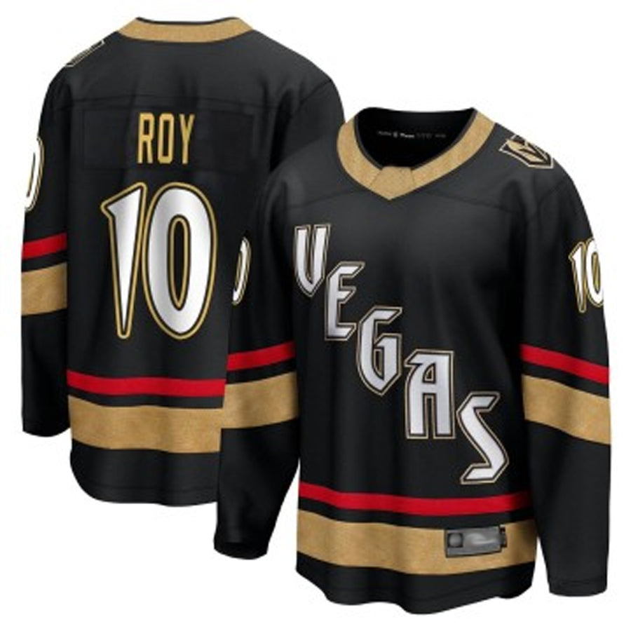 Custom #10 Black Retro VGK Hockey Shirt Top