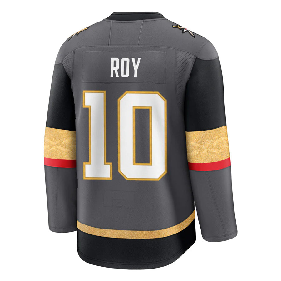 Custom #10 Gray VGK Hockey Shirt Top