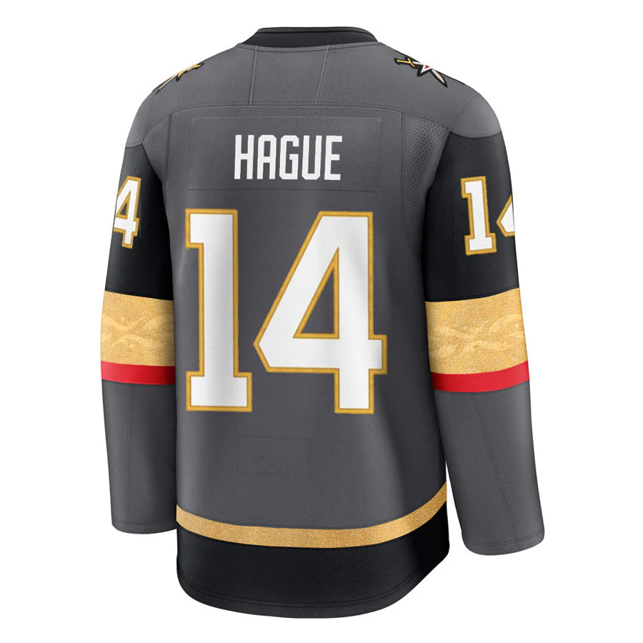 Custom #14 Gray VGK Hockey Shirt Top