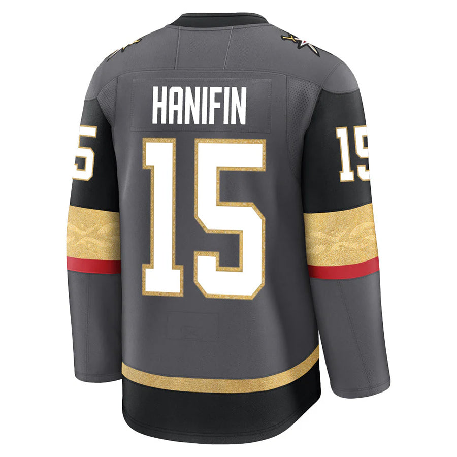 Custom #15 Gray VGK Hockey Shirt Top