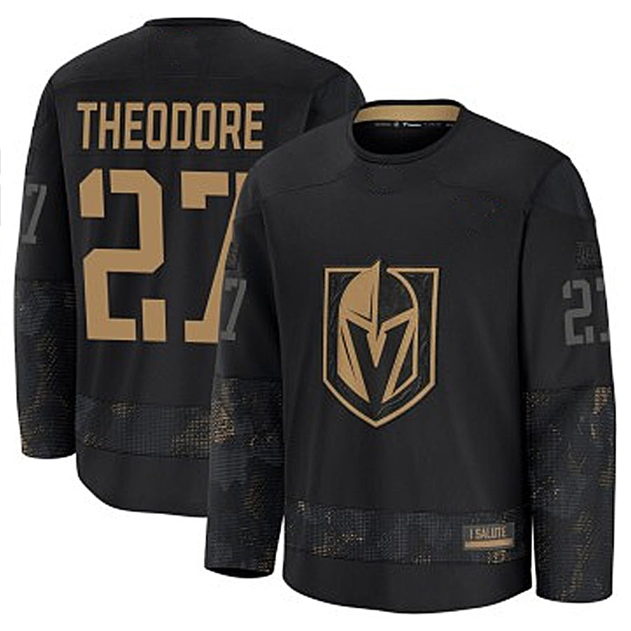 Custom #27 Black VGK Hockey Shirt Top