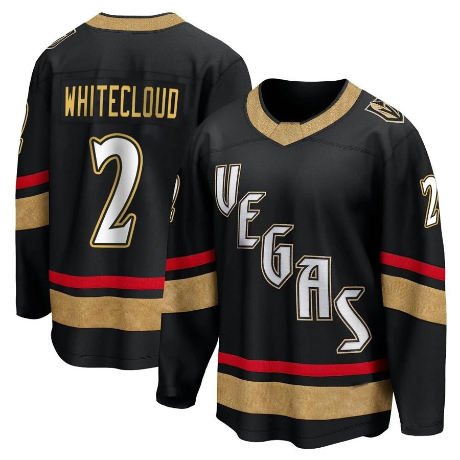 Custom #2 Black VGK Hockey Shirt Top