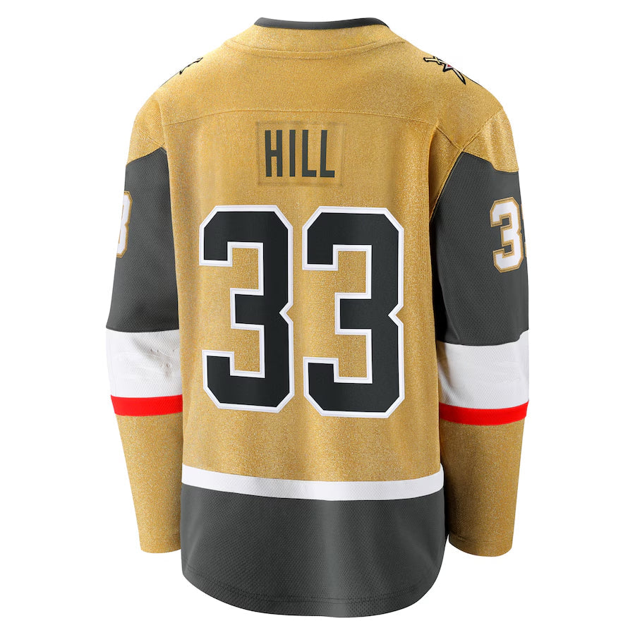 Custom #33 Gold VGK Hockey Shirt Top