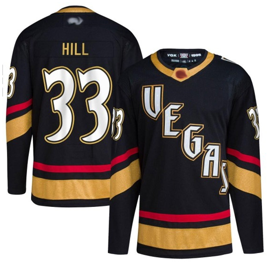 Custom #33 Black Retro VGK Hockey Shirt Top
