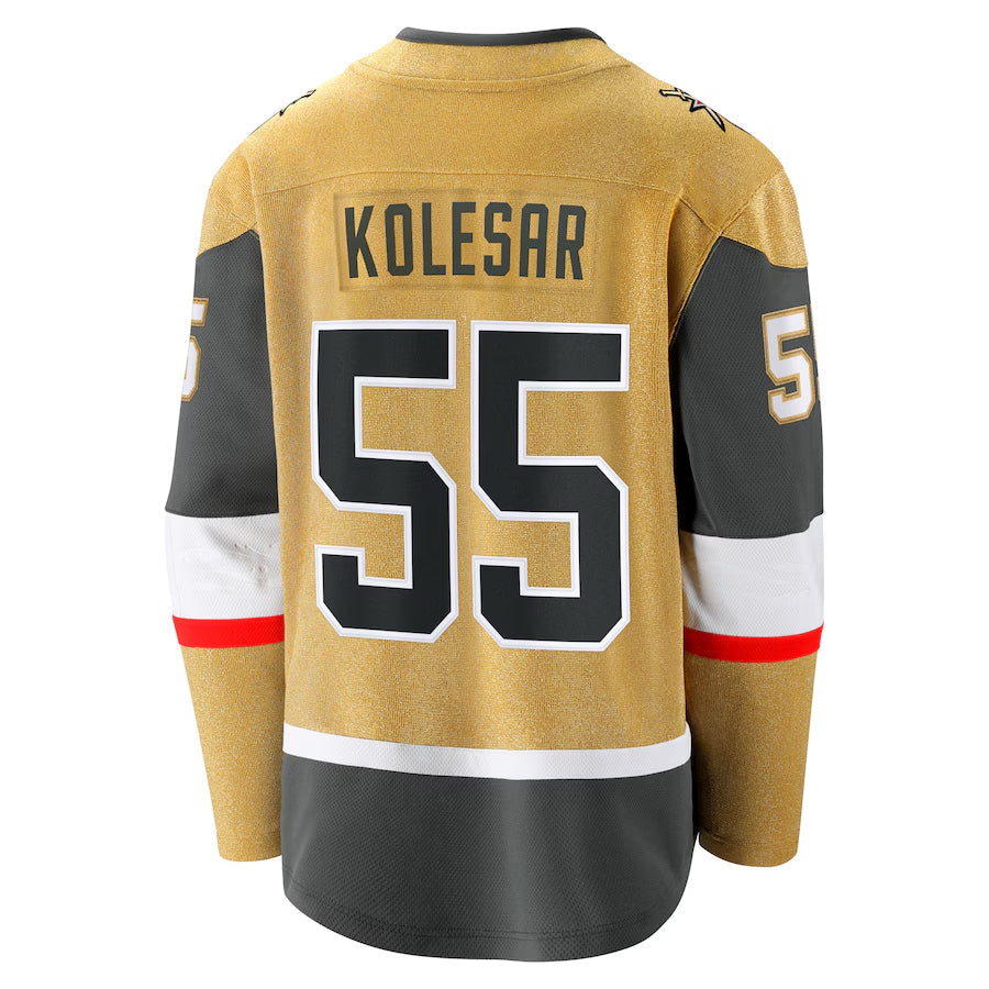 Custom #55 Gold VGK Hockey Shirt Top