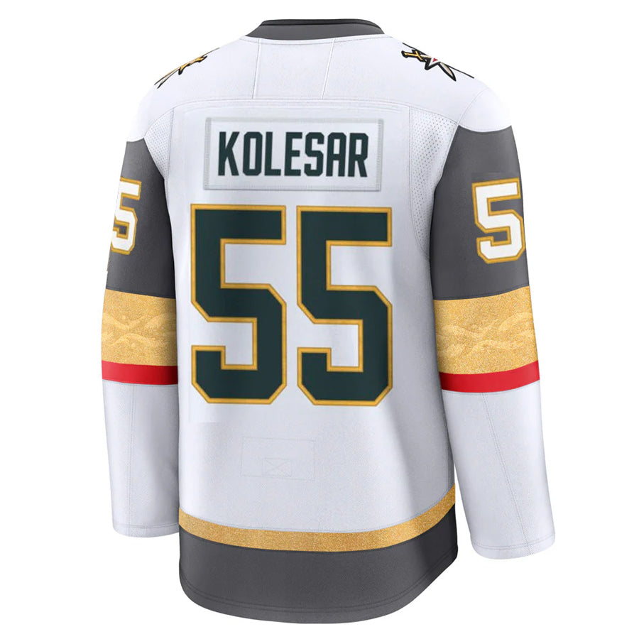 Custom #55 White VGK Hockey Shirt Top