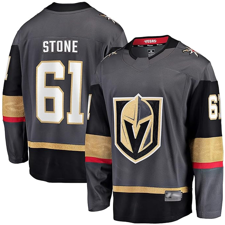 Custom #61 Gray VGK Hockey Shirt Top
