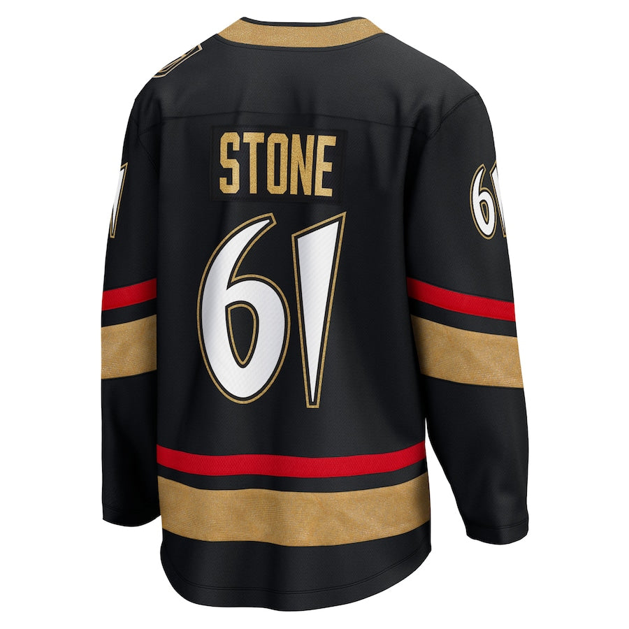 Custom #61 Black Retro VGK Hockey Shirt Top