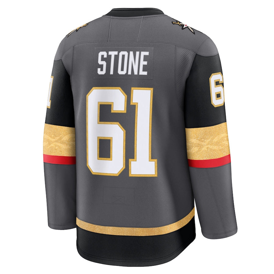 Custom #61 Gray VGK Hockey Shirt Top