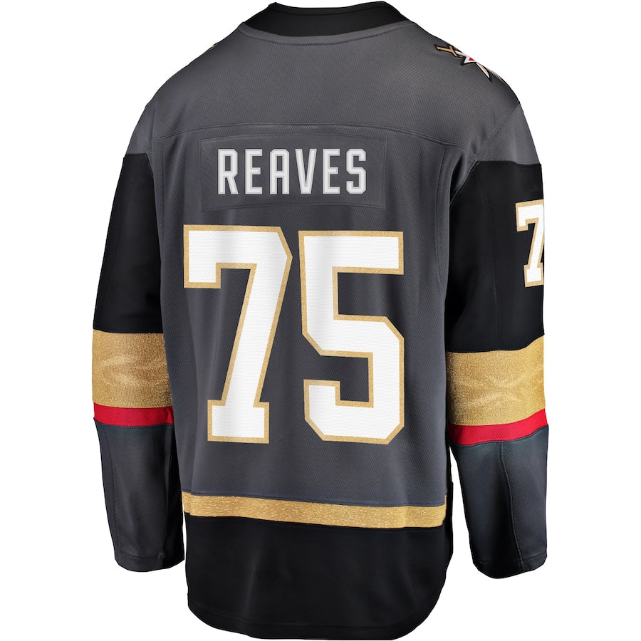 Custom #75 Gray VGK Hockey Shirt Top
