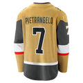 Custom #7 Gold VGK Hockey Shirt Top