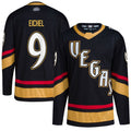 Custom #9 Black Retro VGK Hockey Shirt Top