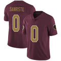 Custom #0 Burgundy WAS Football Shirt Top