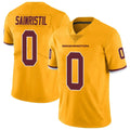 Custom #0 Gold WAS Football Shirt Top