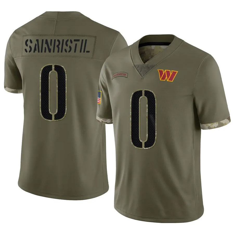 Custom #0 Olive WAS Football Shirt Top