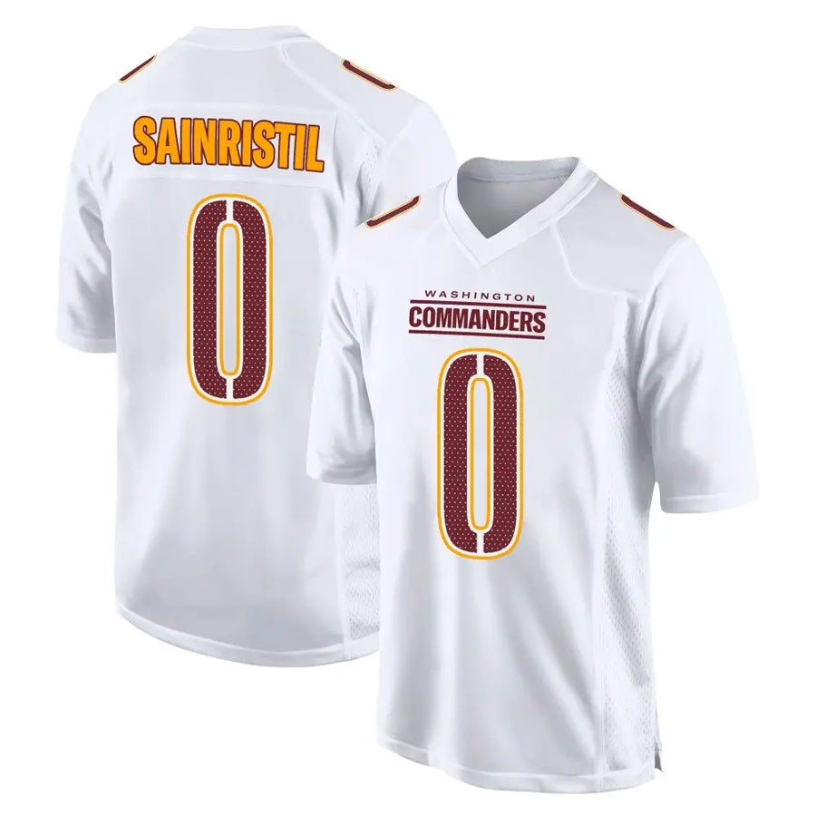 Custom #0 White WAS Football Shirt Top