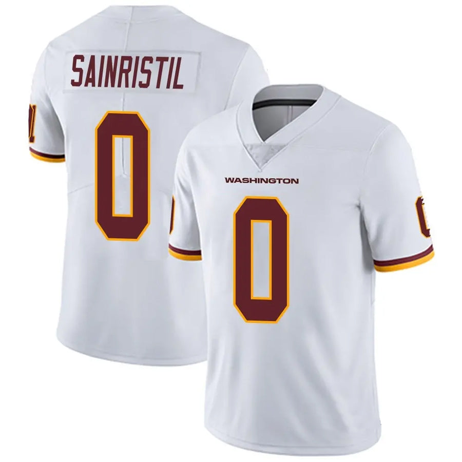Custom #0 White WAS Football Shirt Top