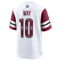 Custom #10 White WAS Football Shirt Top