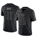 Custom #10 Black WAS Football Shirt Top