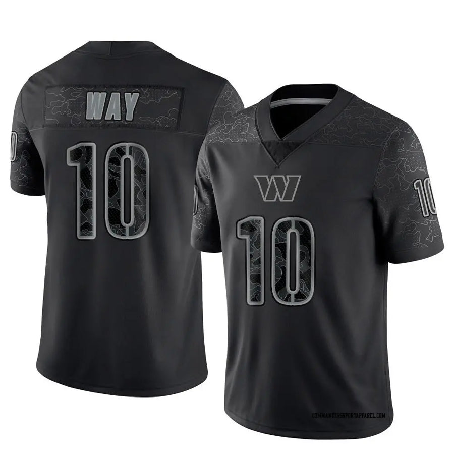 Custom #10 Black WAS Football Shirt Top
