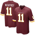 Custom #11 Burgundy WAS Football Shirt Top