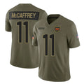 Custom #11 Olive WAS Football Shirt Top