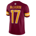 Custom #17 Burgundy WAS Football Shirt Top