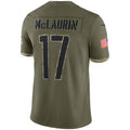 Custom #17 Olive WAS Football Shirt Top
