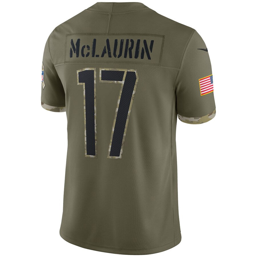 Custom #17 Olive WAS Football Shirt Top
