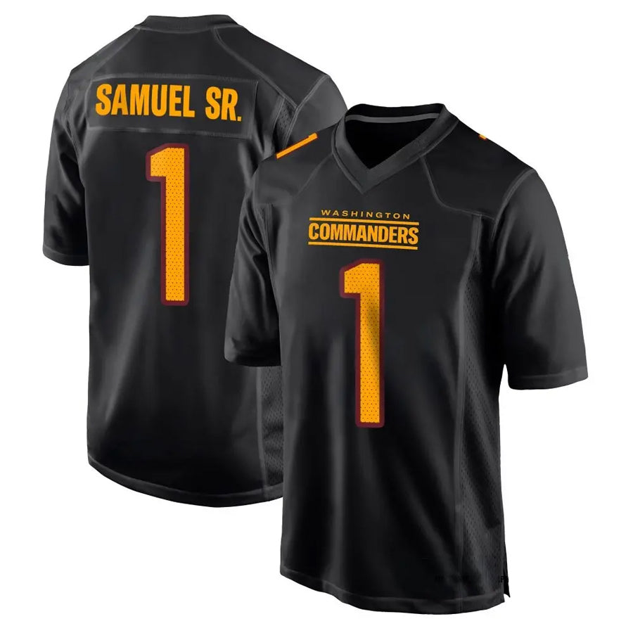 Custom #1 Black WAS Football Shirt Top
