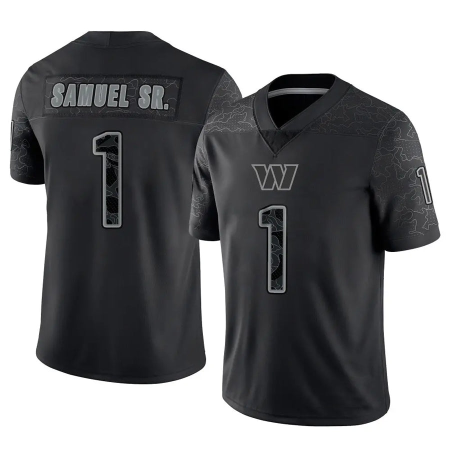 Custom #1 Black WAS Football Shirt Top
