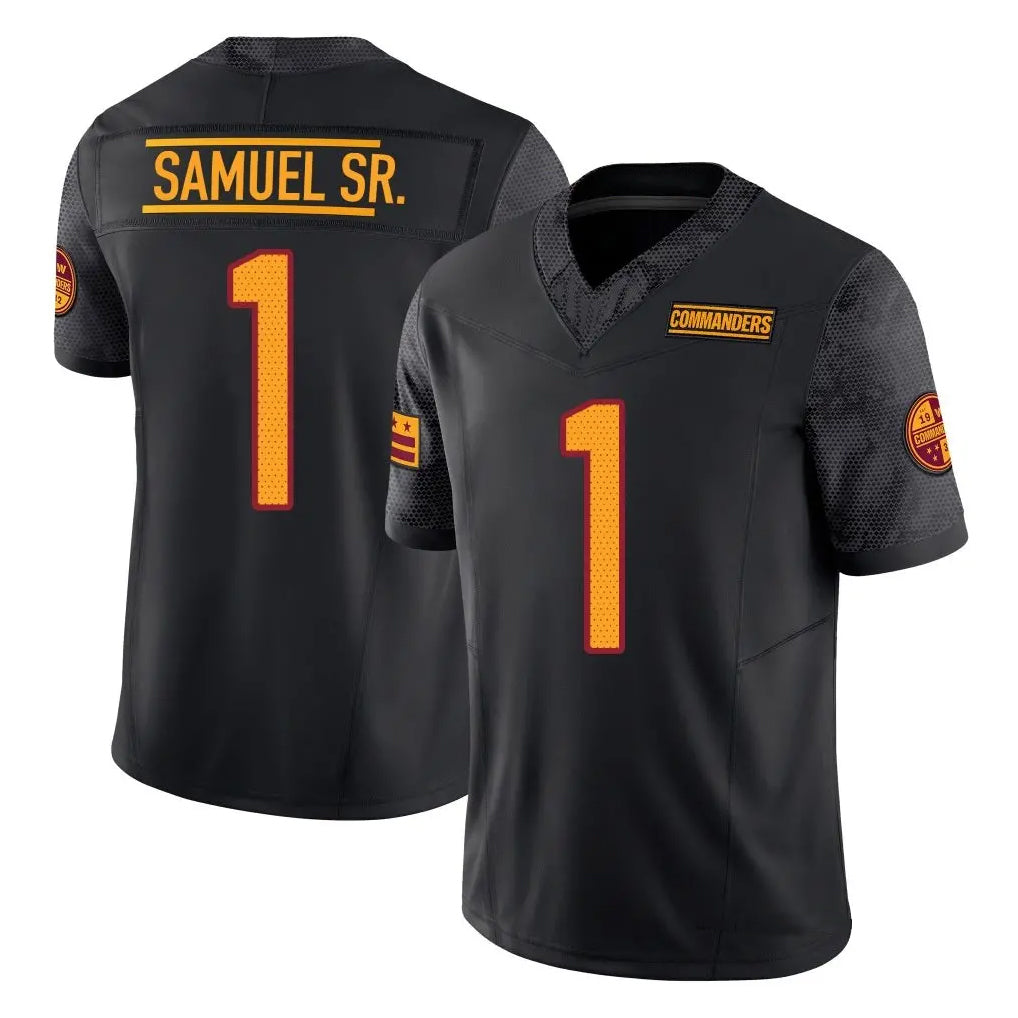 Custom #1 Black WAS Football Shirt Top