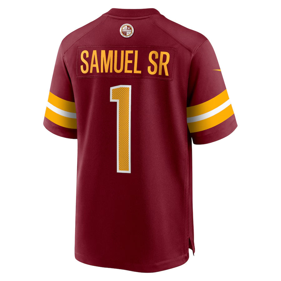 Custom #1 Burgundy WAS Football Shirt Top