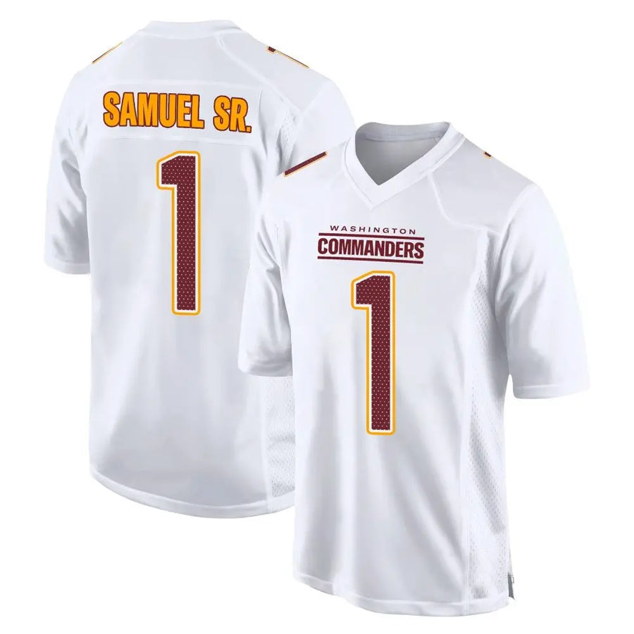 Custom #1 White WAS Football Shirt Top