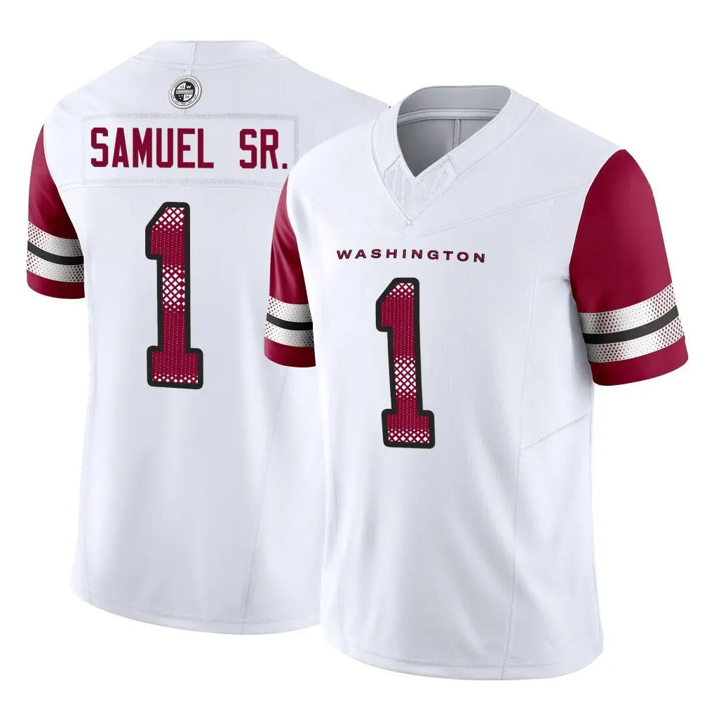 Custom #1 White WAS Football Shirt Top