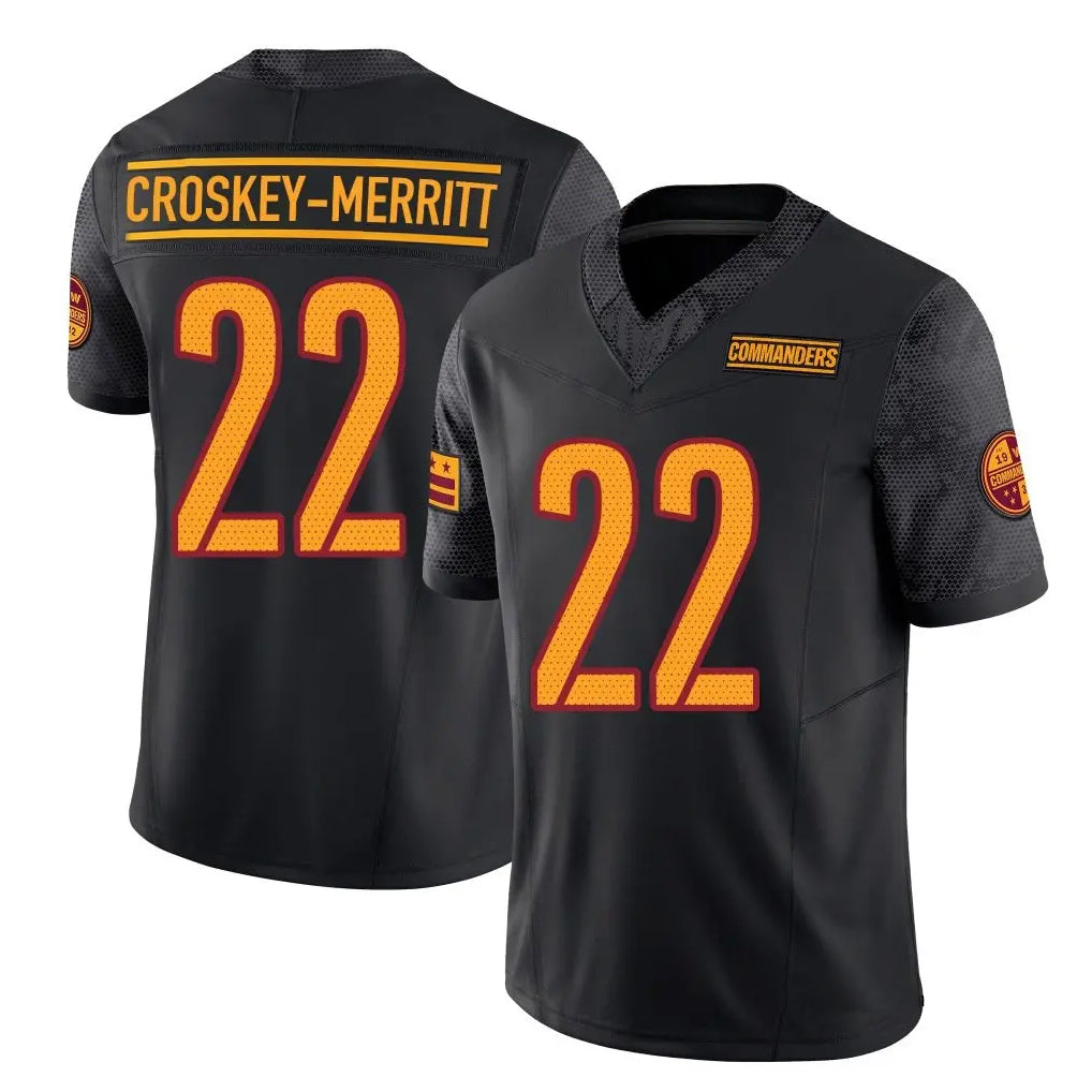 Custom #22 Black WAS Football Shirt Top