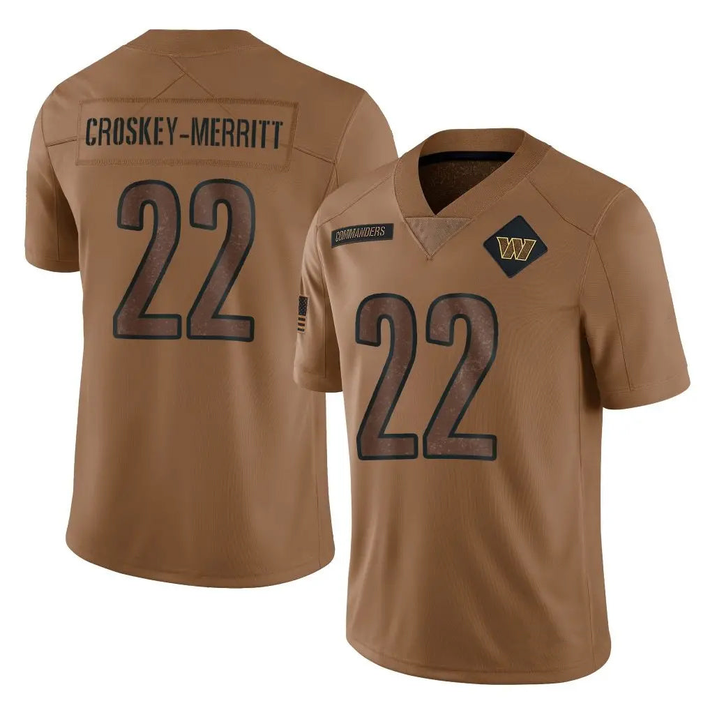 Custom #22 Brown WAS Football Shirt Top