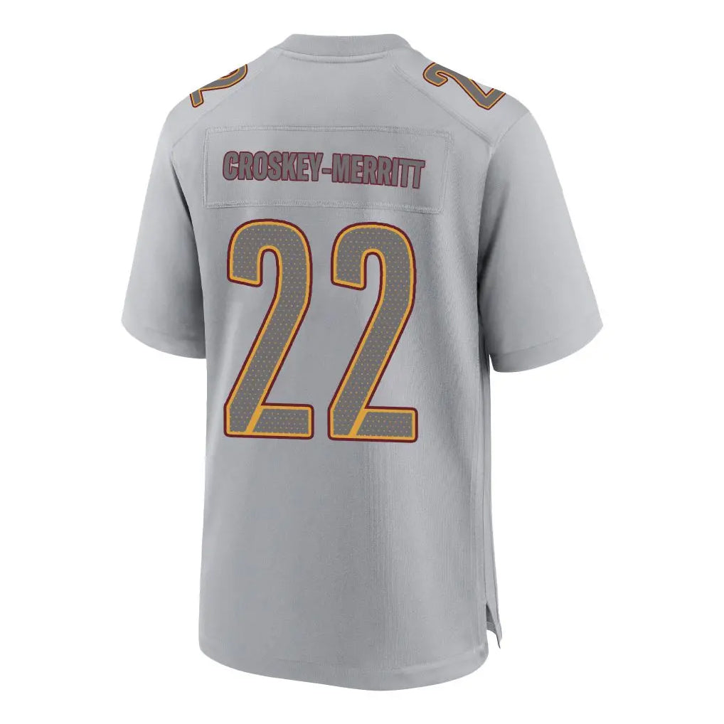 Custom #22 Gray WAS Football Shirt Top