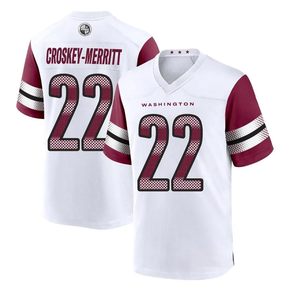 Custom #22 White WAS Football Shirt Top