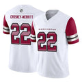 Custom #22 White WAS Football Shirt Top